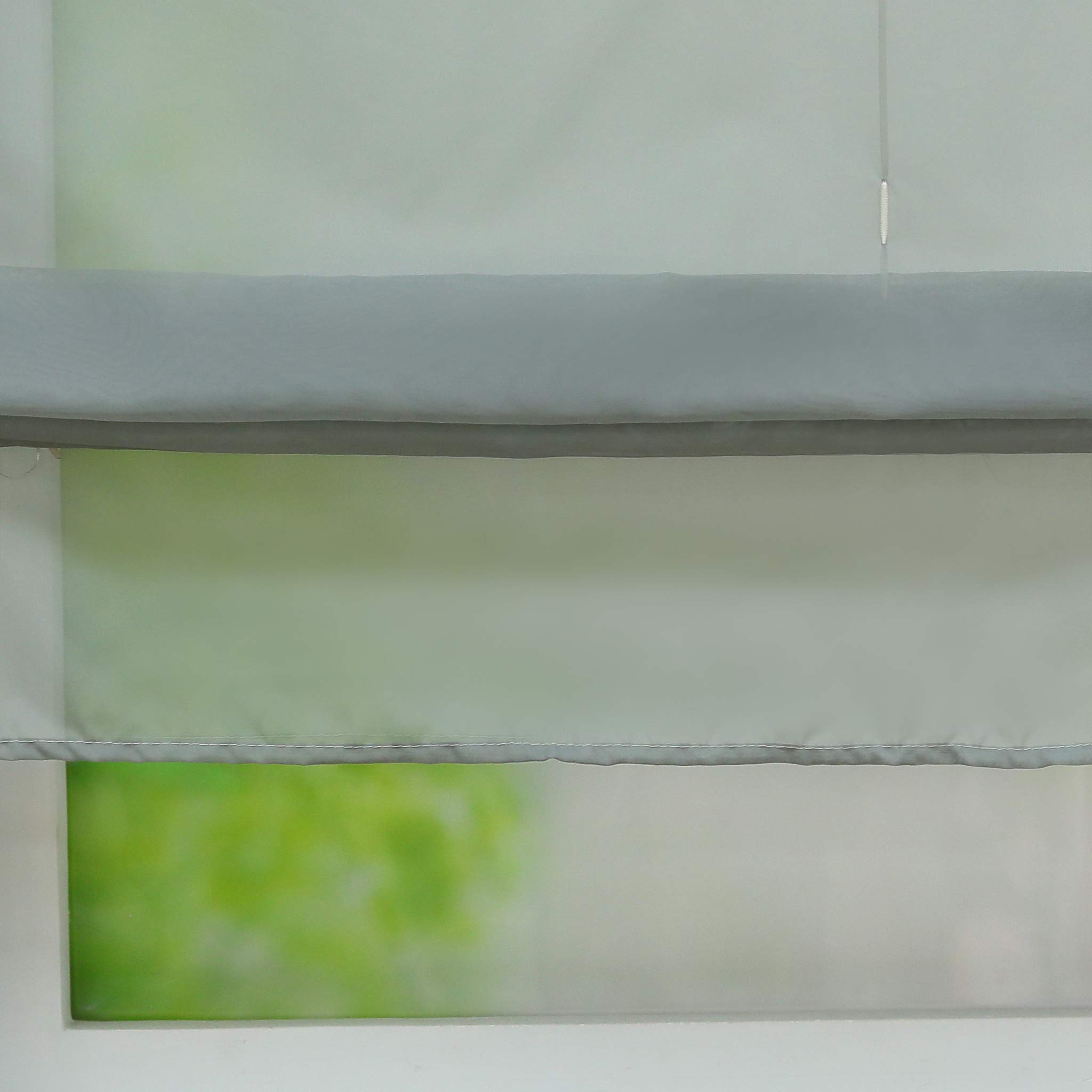 Store Romain Joyswahl - Voilage Transparent Sans Perçage - Pour Cuisine, Salle De Bain, Chambre - 80x130cm Blanc