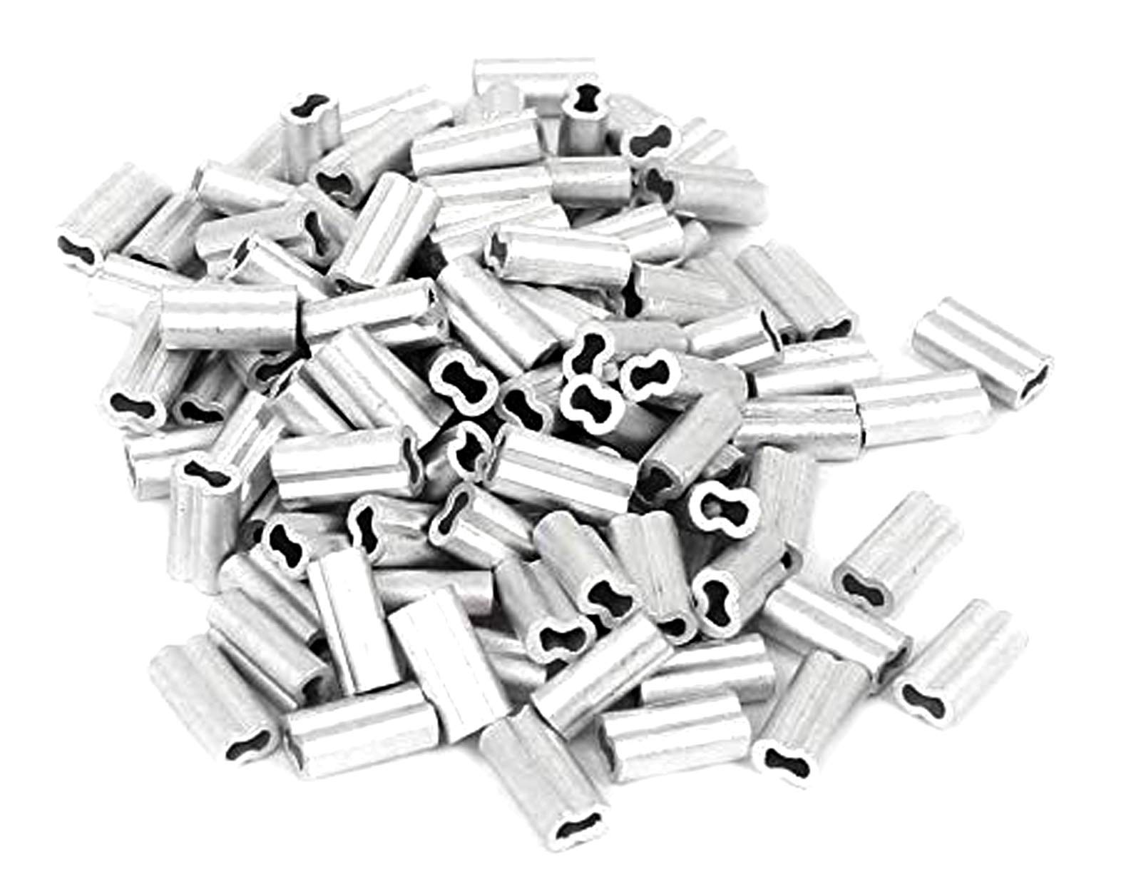 Aluminum Cable Crimps Sleeves for 3/64