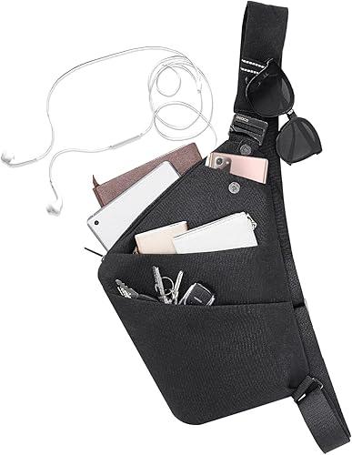 Miniatura 5 de OSOCE Mochila antirrobo impermeable para el hombro bandolera en el pecho mochila para bicicleta deportiva