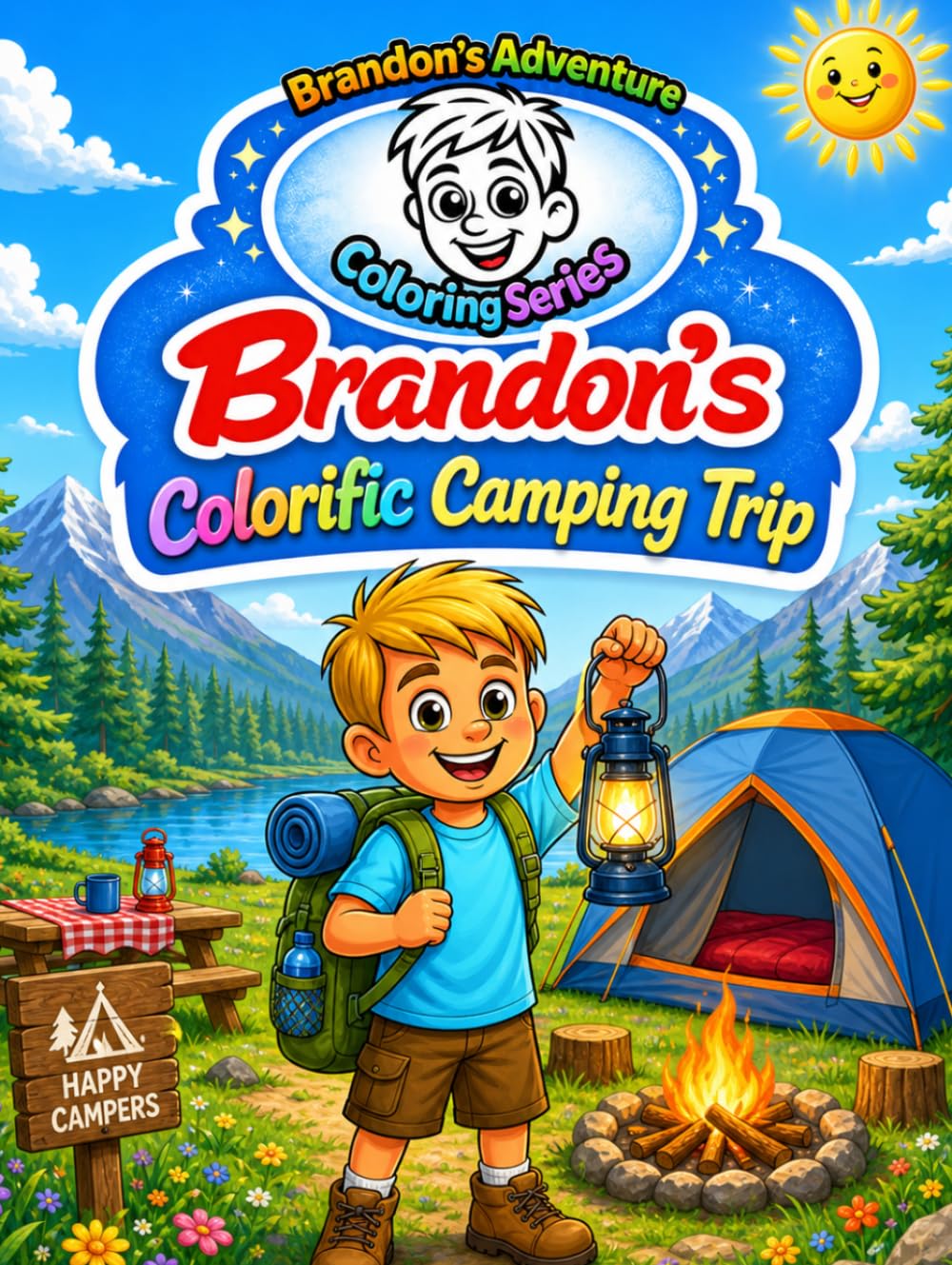 Brandon’s Colorific Camping Trip: A Read & Color Camping Storybook for Kids Ages 4–8: Camping Coloring Book with Simple Sentences and Outdoor ... Readers (Brandon's Adventure Coloring Series)