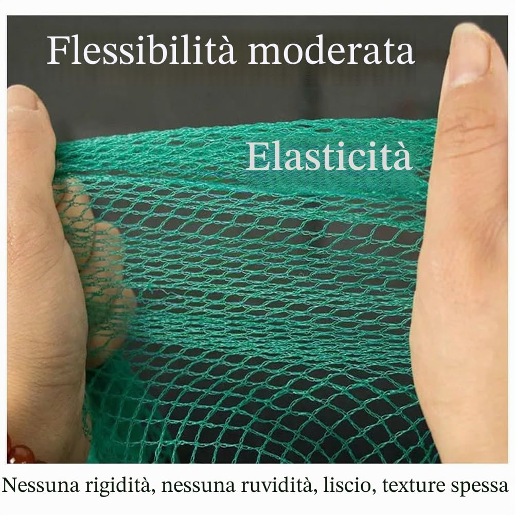 Rete antigrandine da giardino, Rete antigrandine for orto, maglia da 5 mm, verde, misure multiple(8x10m)