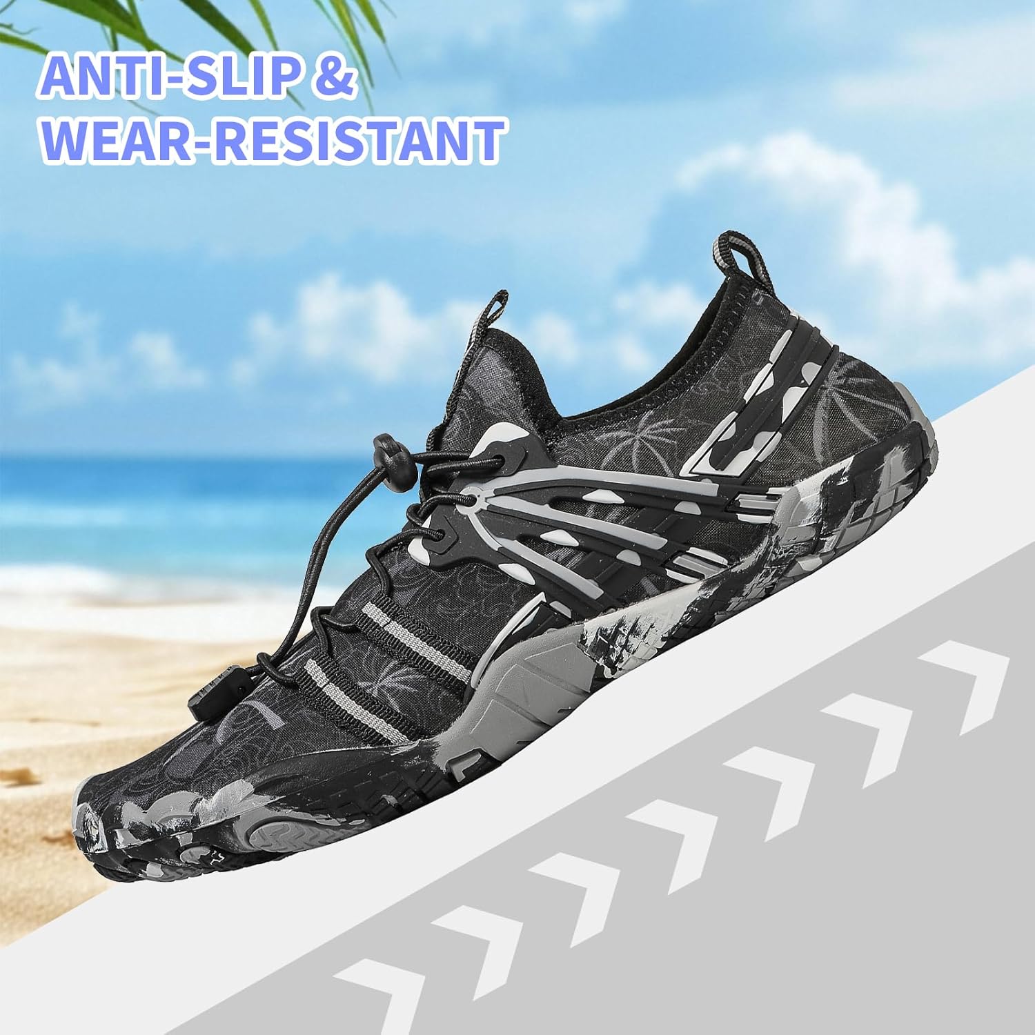 Quick Dry Barefoot Beach & Pool Shoes - Slip-on for Women & Men, Surf, Yoga & Water Sports - Image 4