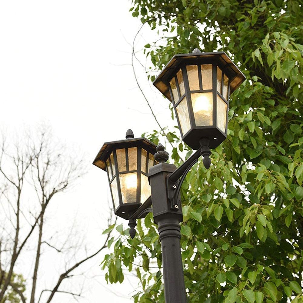 Słup Oświetleniowy Zewnętrzny, Wodoodporny, Wysoki, Europejski, Retro, Uliczny, Aluminiowy, Antykorozyjny, Do Ogrodu, Kolumna, Lampa Ogrodowa, Wysokość 230 Cm,Height 290cm