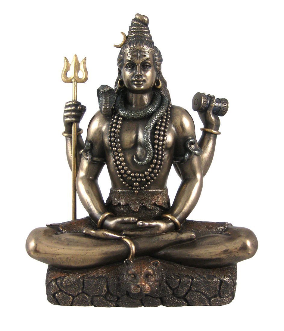 Buy Collectible India Lord Shiva Cold Cast Bronze Statue Shiv Padmasana