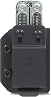 Vista 8 de Clip & Carry Kydex - Funda multiherramienta para cuero P4, fabricada en Estados Unidos (multiherramienta no incluida) EDC Multi Tool Holder Funda