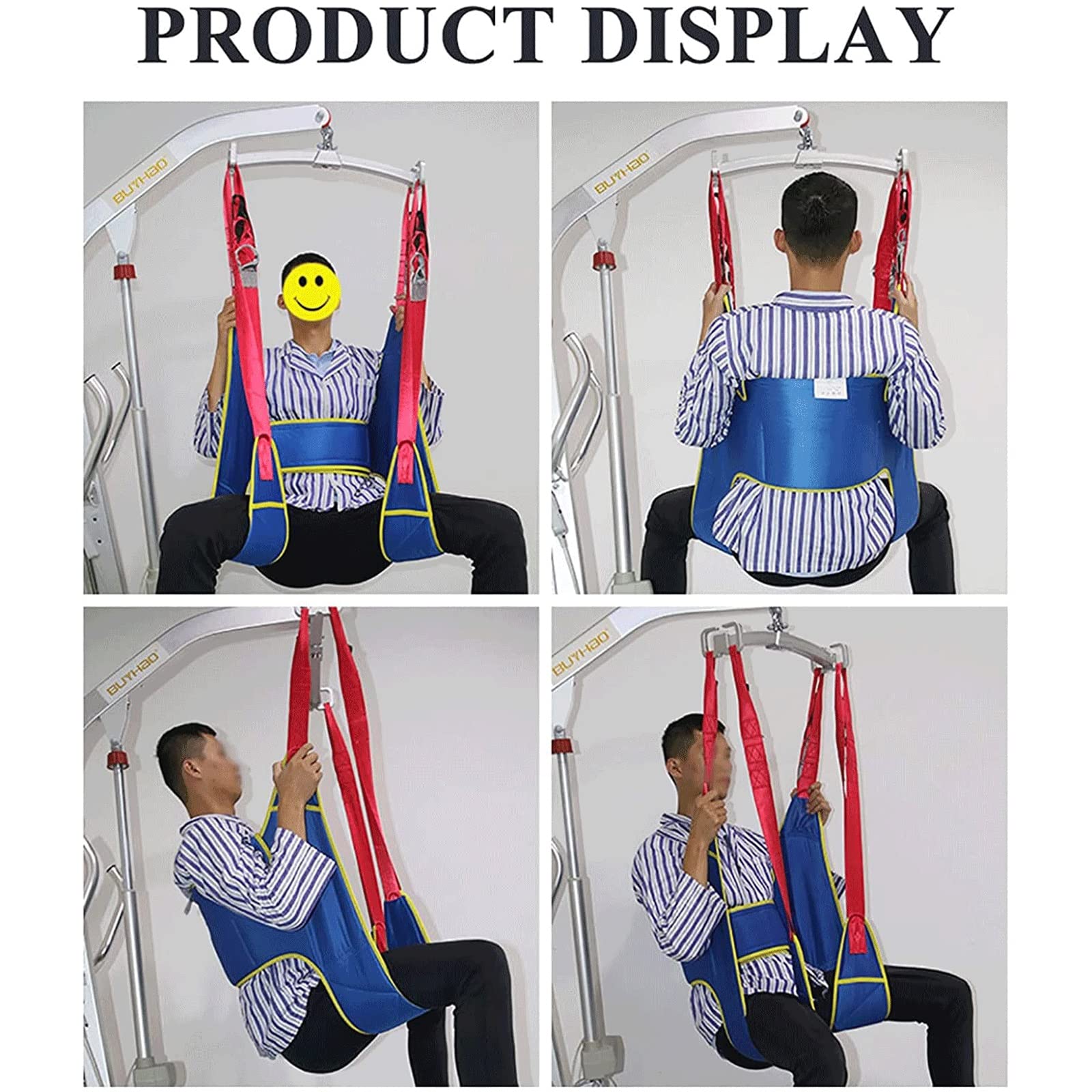 Arnés Elevación Paciente Cuerpo Completo, Correa De Cinturón De Transferencia De Cuerpo Completo Eslinga Para Pierna Dividida Eslinga Para Elevador Con Inodoro Para Discapacitados, 507 LB ( Size : L )