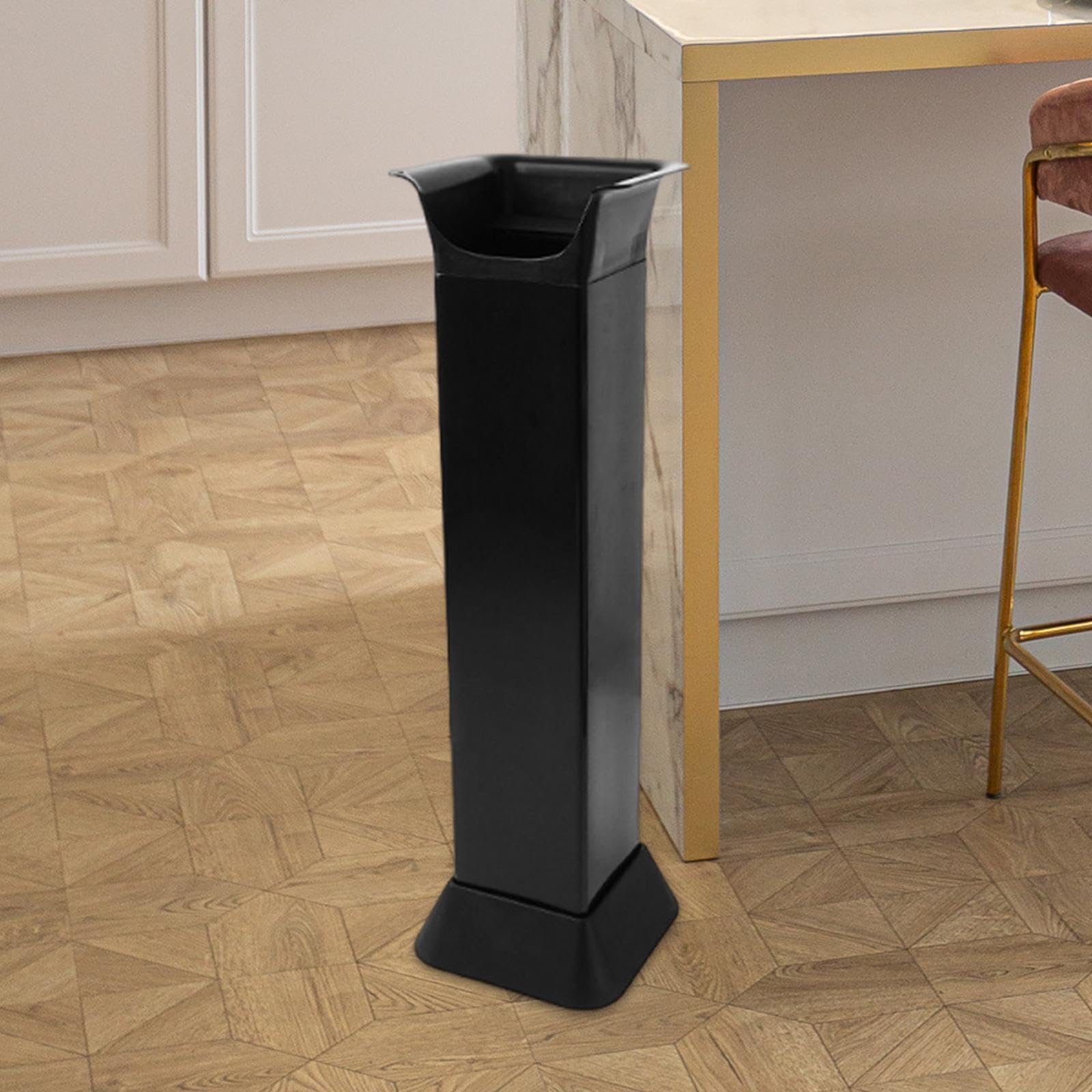 Milageto Recipiente para Café, Cubo para Posos de Café, Caja Recolectora Desmontable, Recipiente de Pie para Cocina, Hogar Y Bar, Negro