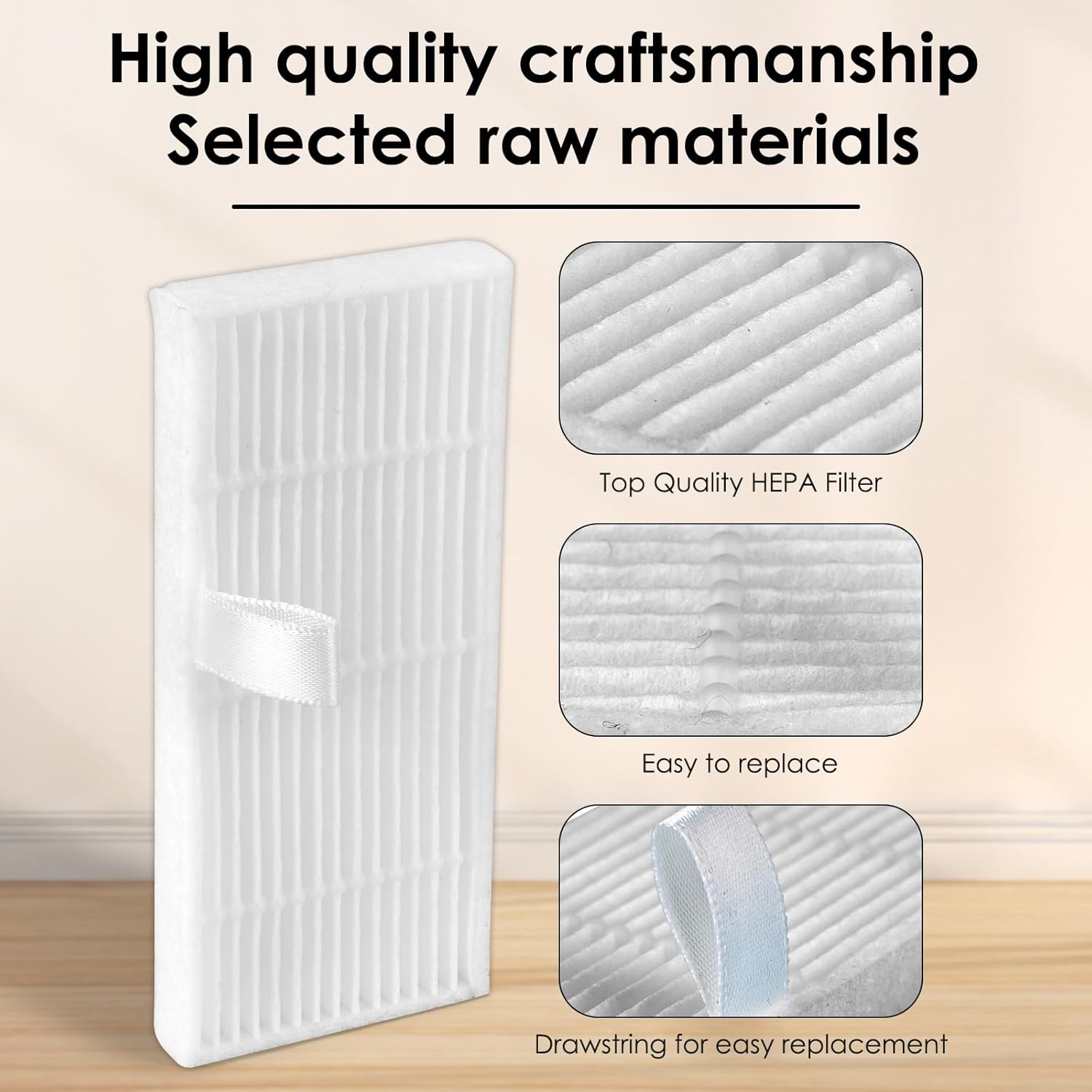 (8 Pack) C20 Omni Replacement HEPA Filters Compatible With Eufy C20 Omni Robot Vacuum, Filter Kit, Replacement Parts, Filters Accessories Kit, Vacuum Filters