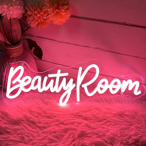 Letrero de neón para sala de belleza para spa, sala de belleza, cejas de uñas, salón de belleza, estudio LED, decoración de arte de pared para
