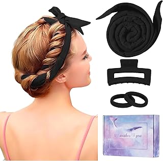 Heatless Curling Rod Headband, Upgraded 60" Extra Long Soft Hair Curlers to Sleep In,