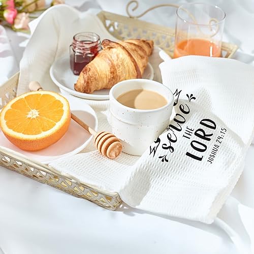 Miniatura 6 de Regalos cristianos para mujeres y hombres, toallas de cocina con versículos bíblicos con pensamientos y oraciones inspiradoras, regalo religioso de