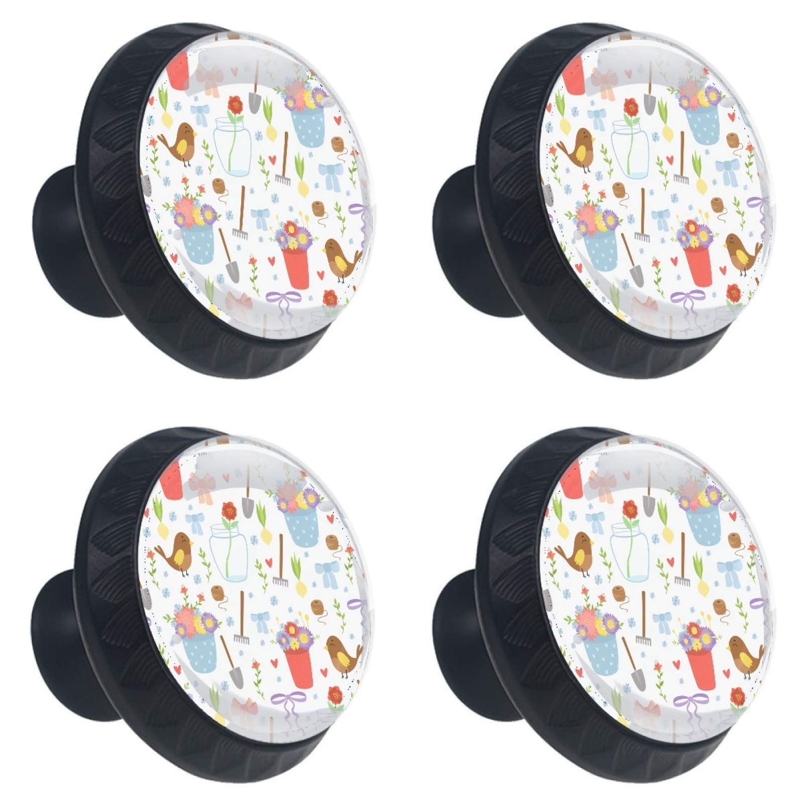 Boutons ronds en verre 30mm pour réparer une poignée cassée de tiroir et armoire