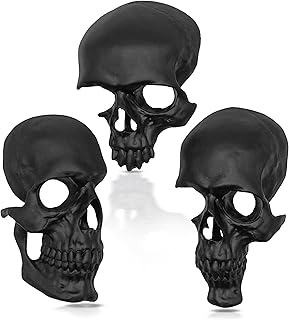 GAVIA Gothic Wall Decor - Black Skull Decor for Home - Halloween Wall Decor - Gothic Home Decor - Skull Wall Decor - Gothic Decor for Bedroom - Goth Wall Decor - Gothic Wall Art - Goth Decor Home