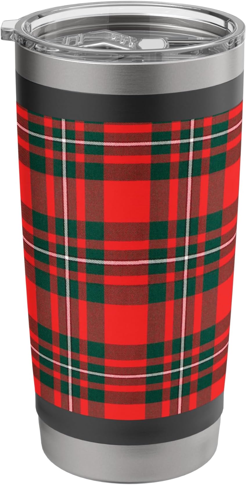 Clan MacGregor Red Modern Scottish Tartan Family Plaid Stainless Steel Insulated Tumbler