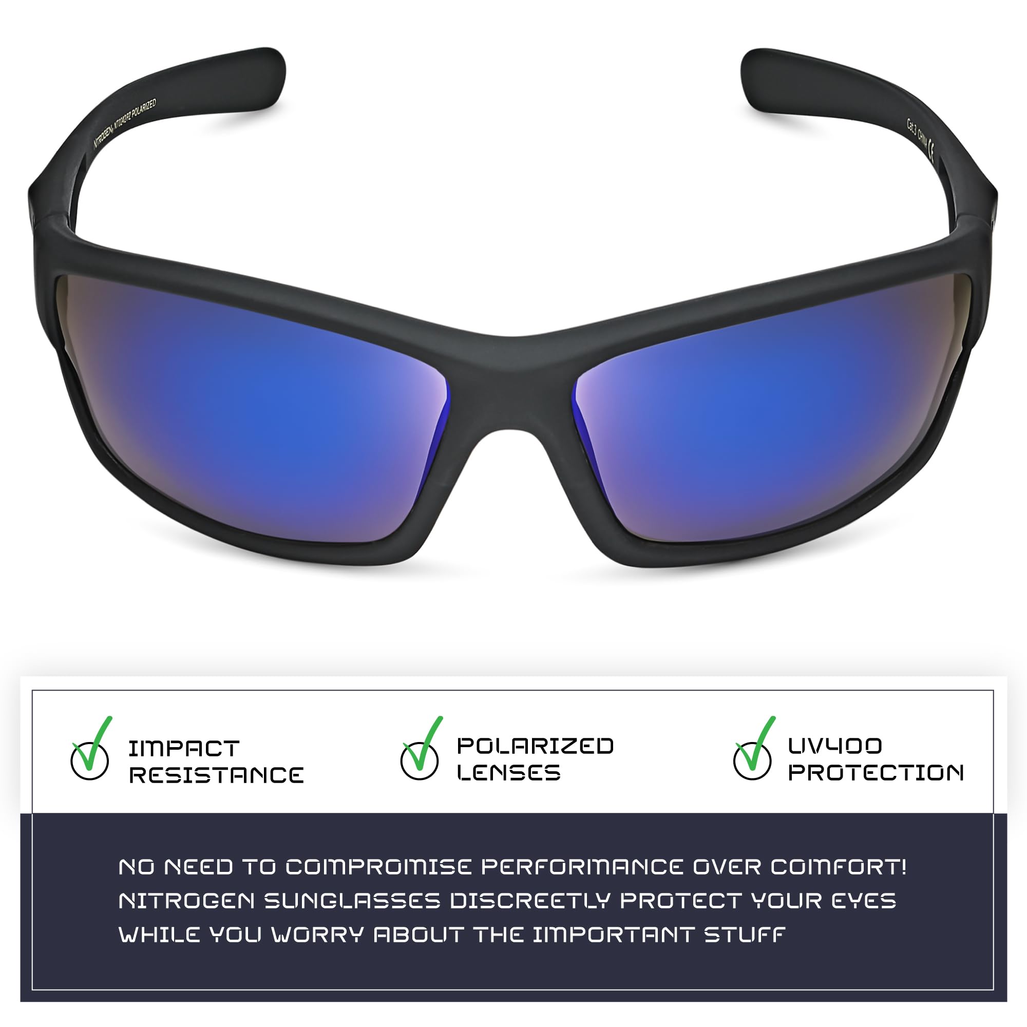 Nitrogen Gafas de sol polarizadas para hombre y mujer con protección UV400