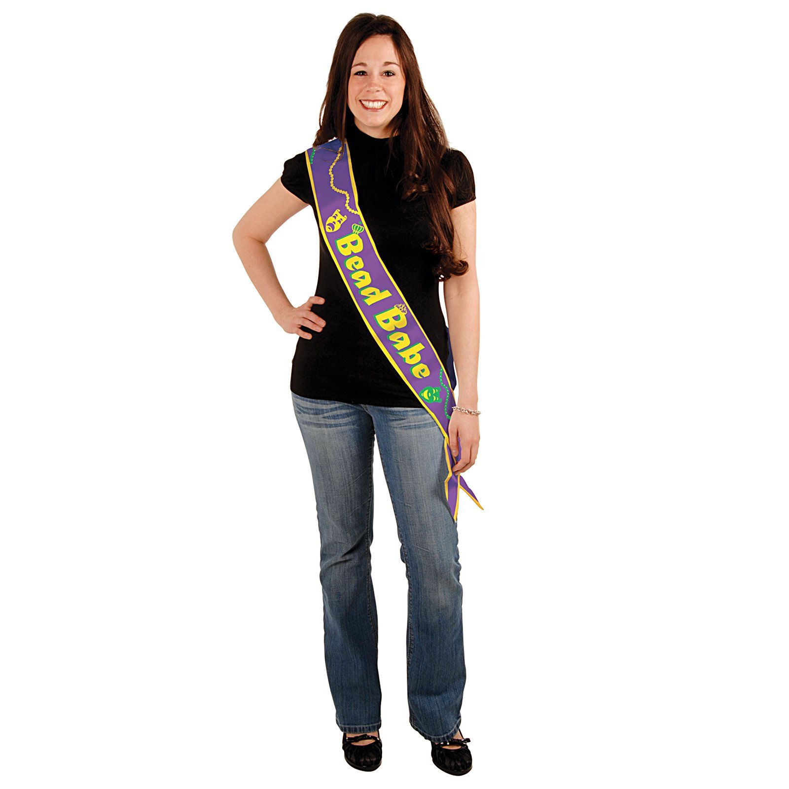 Bead Babe Satin Sash Party Accessory (1 count) (1/Pkg)