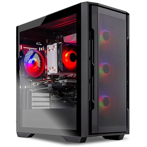 Skytech Gaming Rampage Gaming PC, AMD Ryzen 7 7700 3.8GHz, AMD RX 9070XT 16GB VRAM, 1TB NVMe SSD, 16GB DDR5 RAM 5200, 850W Gold ATX 3 PSU, Wi-Fi, Win 11, Desktop