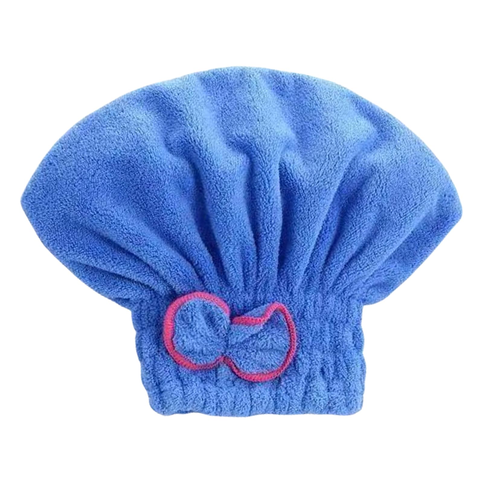 Woedpez Accessories High Absorbency Hair Towel Wrap Fast Drying Corals Velvets with BowKnot for Wet Corals Velvets
