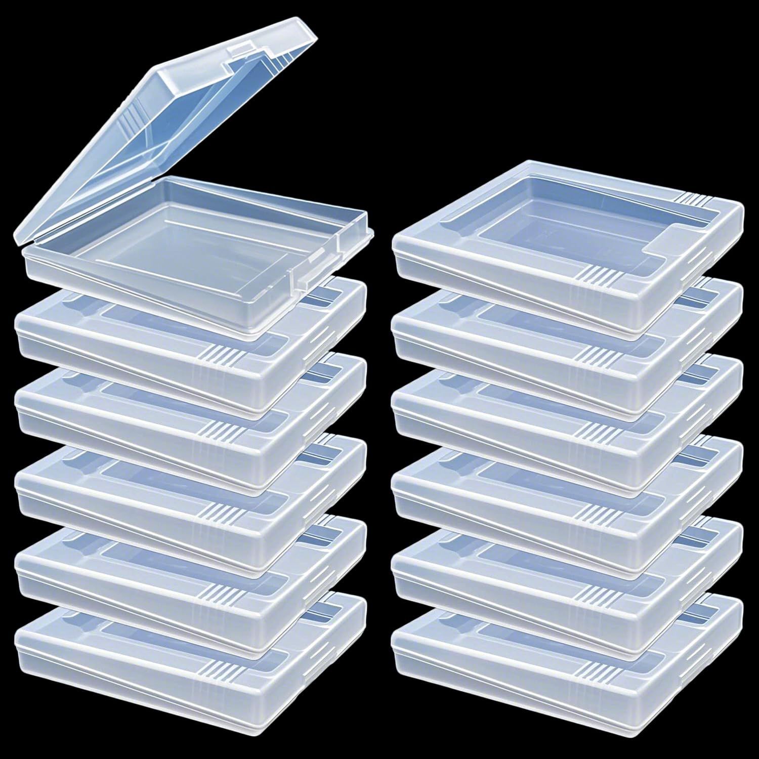 12Pcs Clear Game Card Case Protective Game Cartridge Case Plastic Game Card Storage Box Dust Cover Game Cartridge Holder for Nintendo Gameboy Color GBC