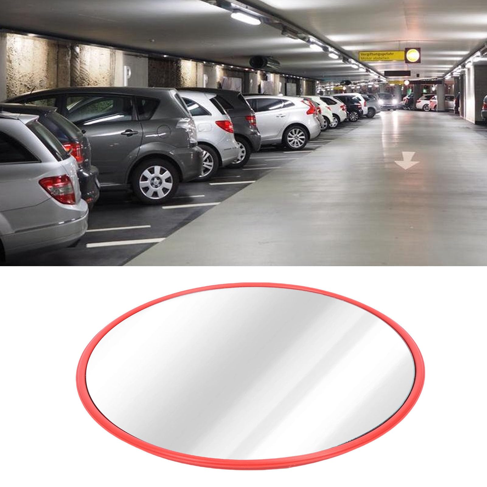 Sxhlseller Szerokokątne Wypukłe Lustro z Uchwytem Wewnętrzne Lusterko Bezpieczeństwa do Przechowywania w Martwym Punkcie 8szt (60cm)