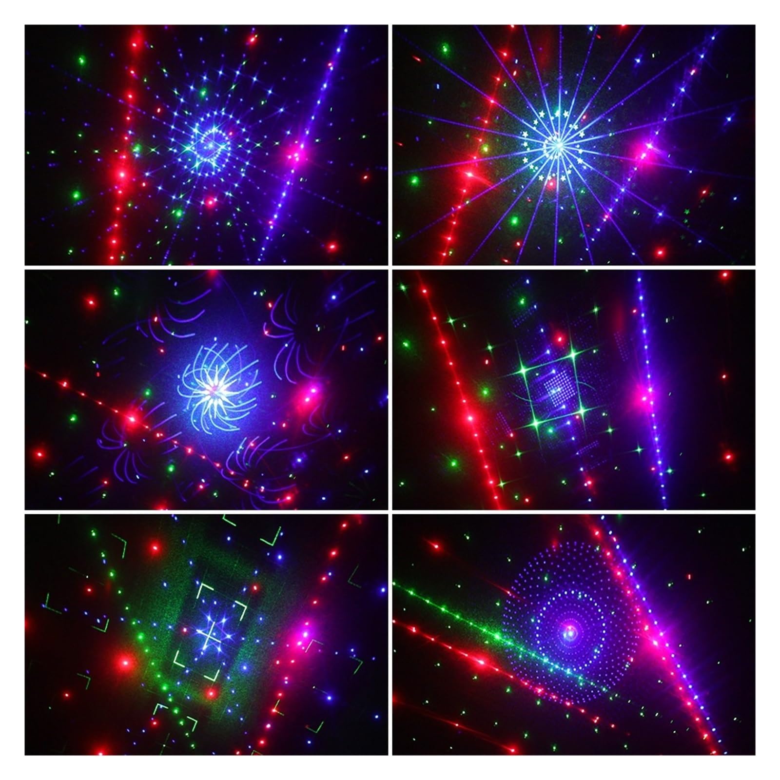 21 otworów RGB Party DJ Disco wiązki wzory projektor światła scenicznego UV LED dźwięk stroboskopu Holiday lampa ślubna Na imprezy i do klubów