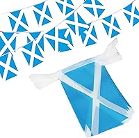 Vista 11 de Anley Banderines de banderines de cuerda de El Salvador, eventos patrióticos 15 de septiembre Día de la Independencia salvadoreña decoración barras