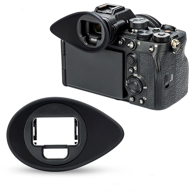JJC Eyecup Eye Cup Eyepiece Viewfinder for Sony Alpha A1 A7SIII A7IV ILCE-1 ILCE-7SM3 ILCE-7M4 Digital Camera Replaces Sony FDA-EP19 Eyecup,Update with 360° Rotating Design