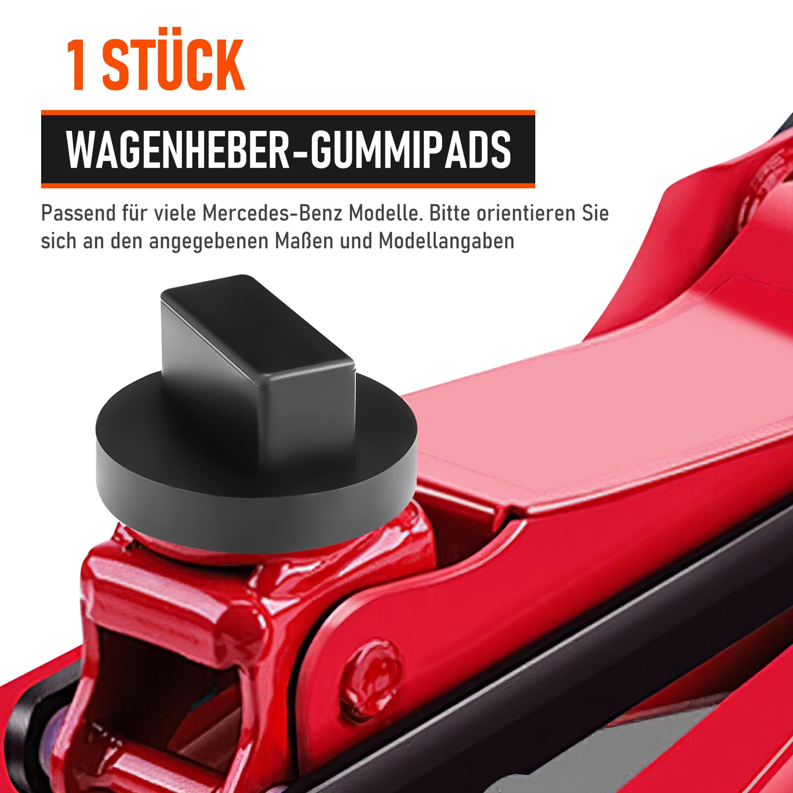 Doo Engy Car Jack Attachment Clips Car Jack Holder Rubber Pad Bottom for C Class W202 E Class W210 CLK C208 A208
