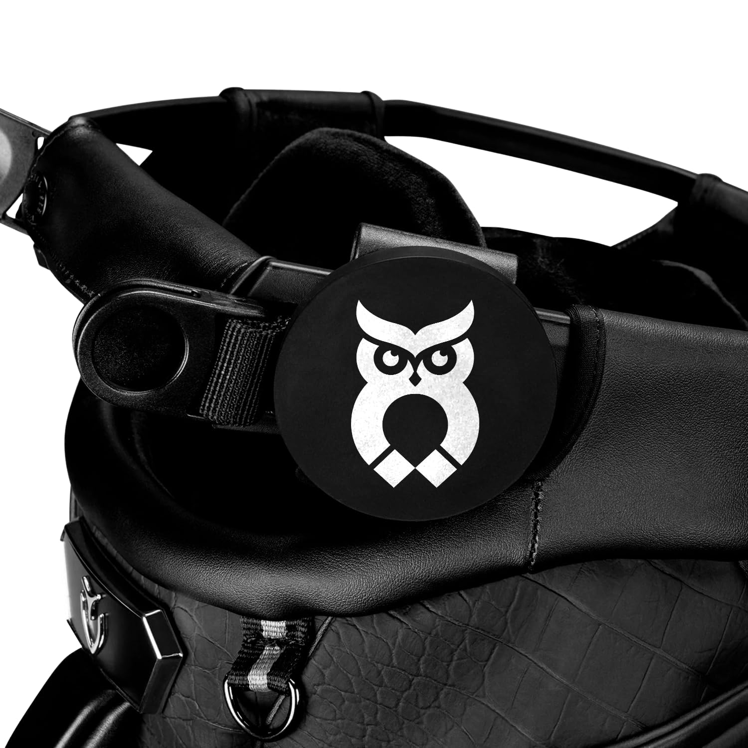 MagnetOwl Magnetic Golf Bag Landing Pad I Fully Magnetic Bag Clip for Quick and Easy Use of Golf Gear & Accessories | Use Anywhere without Damaging Your Golf Bag