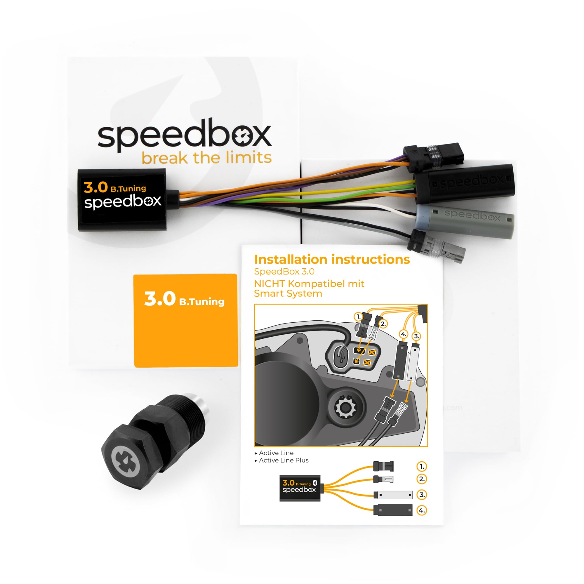 SpeedBox 3.0 B.Tunig - E-Bike Chip with Bluetooh - Compatible with Bosch Gen2, Gen3 & Gen4 and SpeedBox App – NOT Compatible with Bosch Smart System (BES3) – Includes Crank Puller