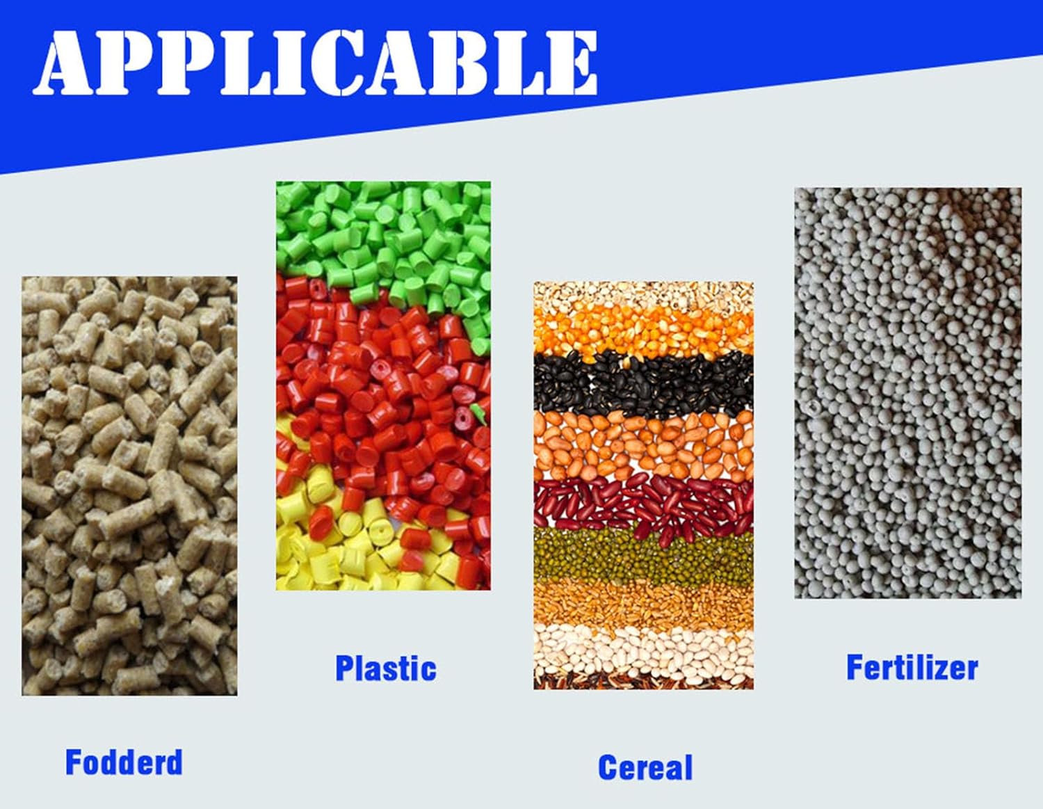 INTSUPERMAI Dry Powder Mixer Blender Mixing Machine Stainless Steel Feed Mixer for Granular Plastic Particle Food Grain Powder Mixer Feed Mixer Feed Mixing Machine 75kg/165Lbs 110V