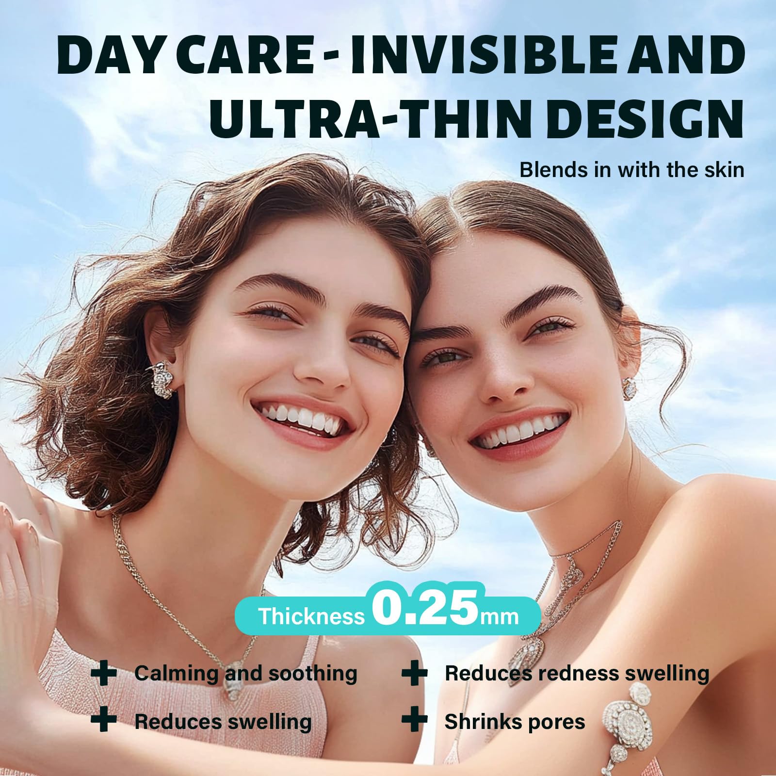385 Pezzi Cerotti brufoli, Invisibili Cerotti Idrocolloidali, Con olio di Tea Tree e Centella Asiatica, Patch Brufoli Assorbenti Impermeabile e Traspirante, 2 In 1 Giorno e Notte Acne Patch