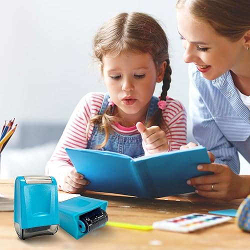 Miniatura 4 de Rainmae 2Pcs Dashed Handwriting Lines Practice Roller Stamp Self Inking Line Rolling Stamps Teacher Stamps Sentence Strips Handriting Practice for