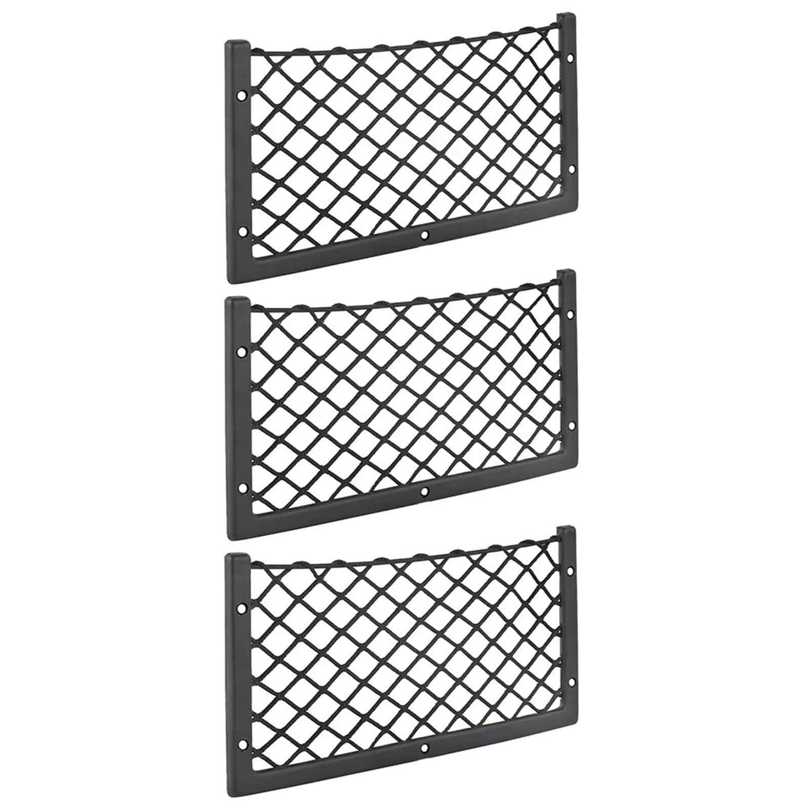 Kofferraum Netz Gepäcknetz for Auto | Lagerung Elastische Mesh Netze Bus Camping Sitz Zurück Organizer Auto Innen Zubehör(3pcs)