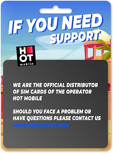 Miniatura 6 de HOT Mobile - Tarjeta SIM prepagada, solo para Israel, 100 GB, 3000 minutos, 3000 SMS, 4G  Velocidad LTE, sin permanencia, suscripciones ni