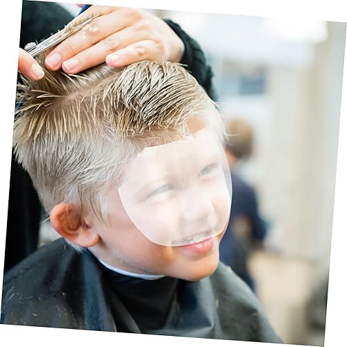 Miniatura 5 de 100 piezas de máscara de corte de pelo protector de ojos transparente gel protector de ducha de ceja visera de ducha de algodón protectores de dedos