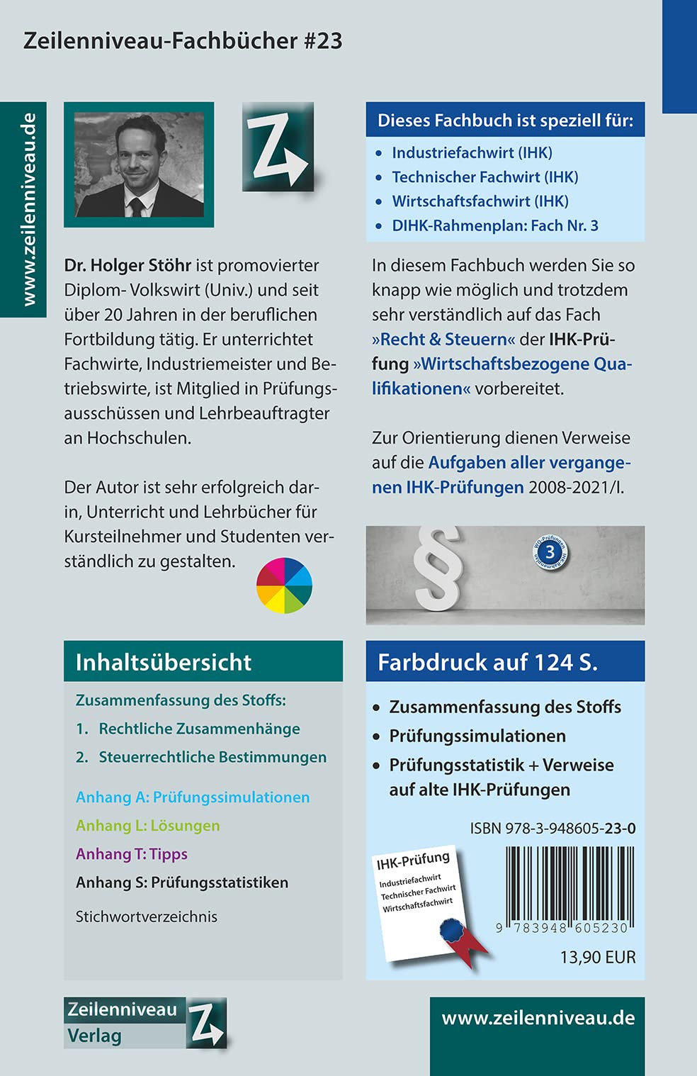 Zur Prüfung vorbereiten in Recht & Steuern: Wirtschaftsbezogene Qualifikationen für Industriefachwirte, Technische Fachwirte und Wirtschaftsfachwirte