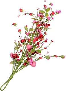 Heart Branch Swag Teardrop 50cm Paper Polyester Wire Farmhouse