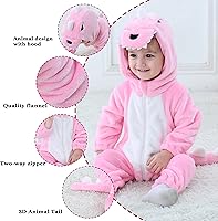 Vista 9 de TONWHAR - Mameluco con capucha, fantástico disfraz infantil de varios animales, como tigre o dinosaurio Multi