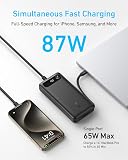 Anker Power Bank, 20,000mAh Portable Charger with Built-in USB-C Cable, 87W Max Fast Charging Battery Pack, for iPhone 17/16/15/14/13 Series, Samsung, Switch, and More - 2