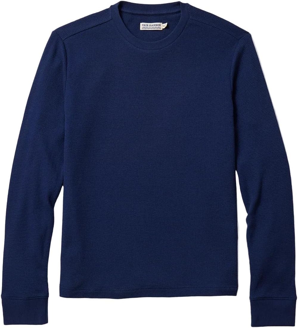 Fair Harbor The Hudson –– Men's Waffle Crewneck Outerwear –– Incredibly Soft, Breathable and Lightweight