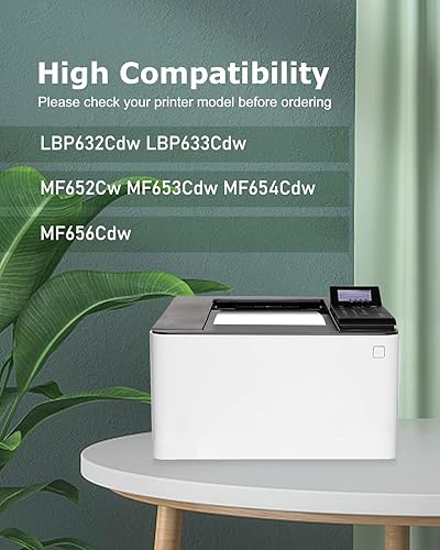 Miniatura 2 de 067H - Juego de cartuchos de tóner compatibles de alta capacidad para Canon 067H 067 para impresora Canon imageCLASS LBP632Cdw LBP633Cdw MF653Cdw
