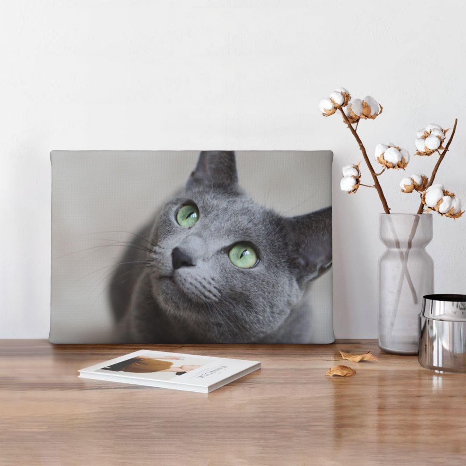 Amazon.co.jp: アートポスター フレーム 装飾画 ロシアンブルー 猫 猫