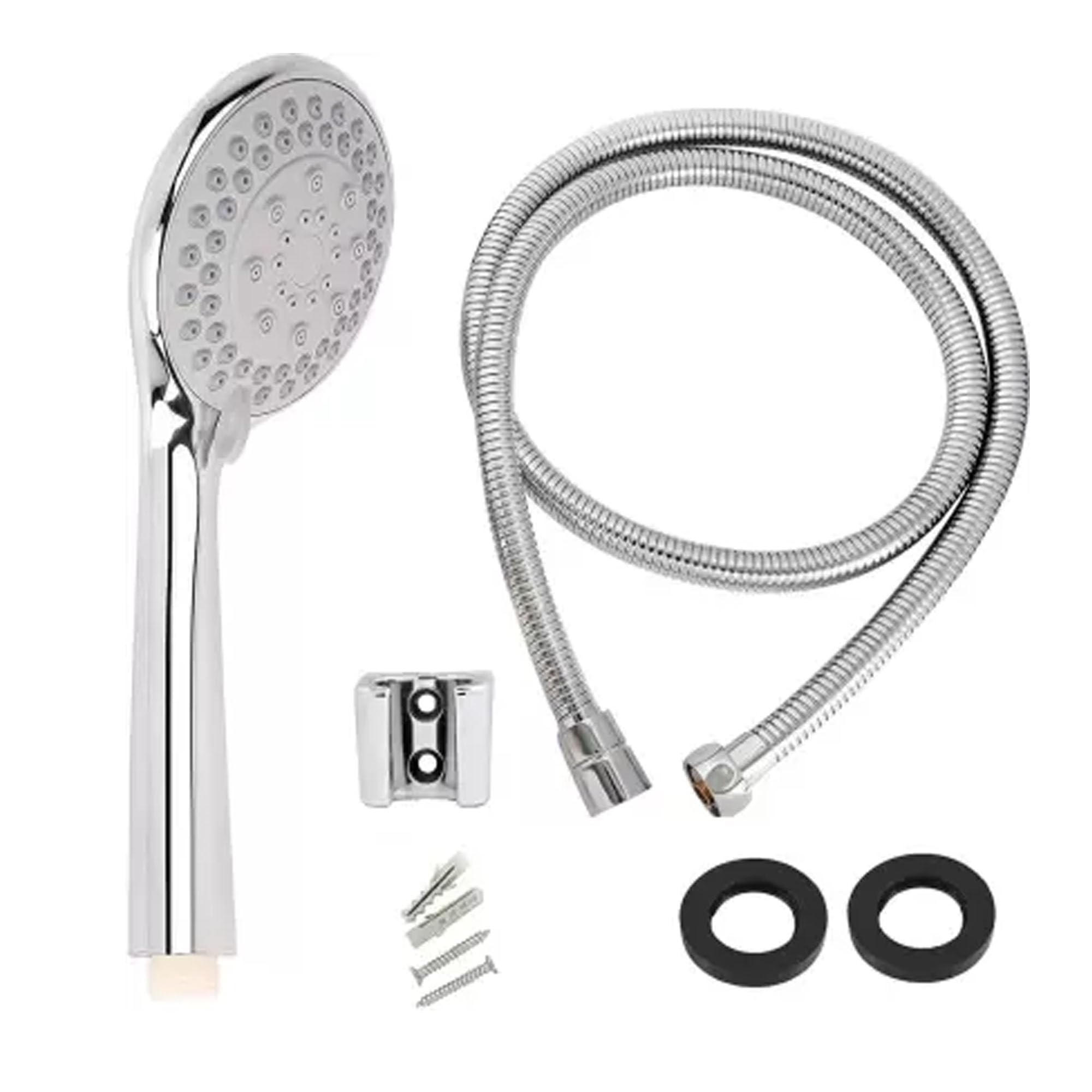 INDOROX Salonica ABS 5-Function Hand Shower with 1.5 Meter Flexible Tube and Wall Hook, Chrome Finishing (B07P7CXNY8) Amazon Price History, Amazon Price Tracker