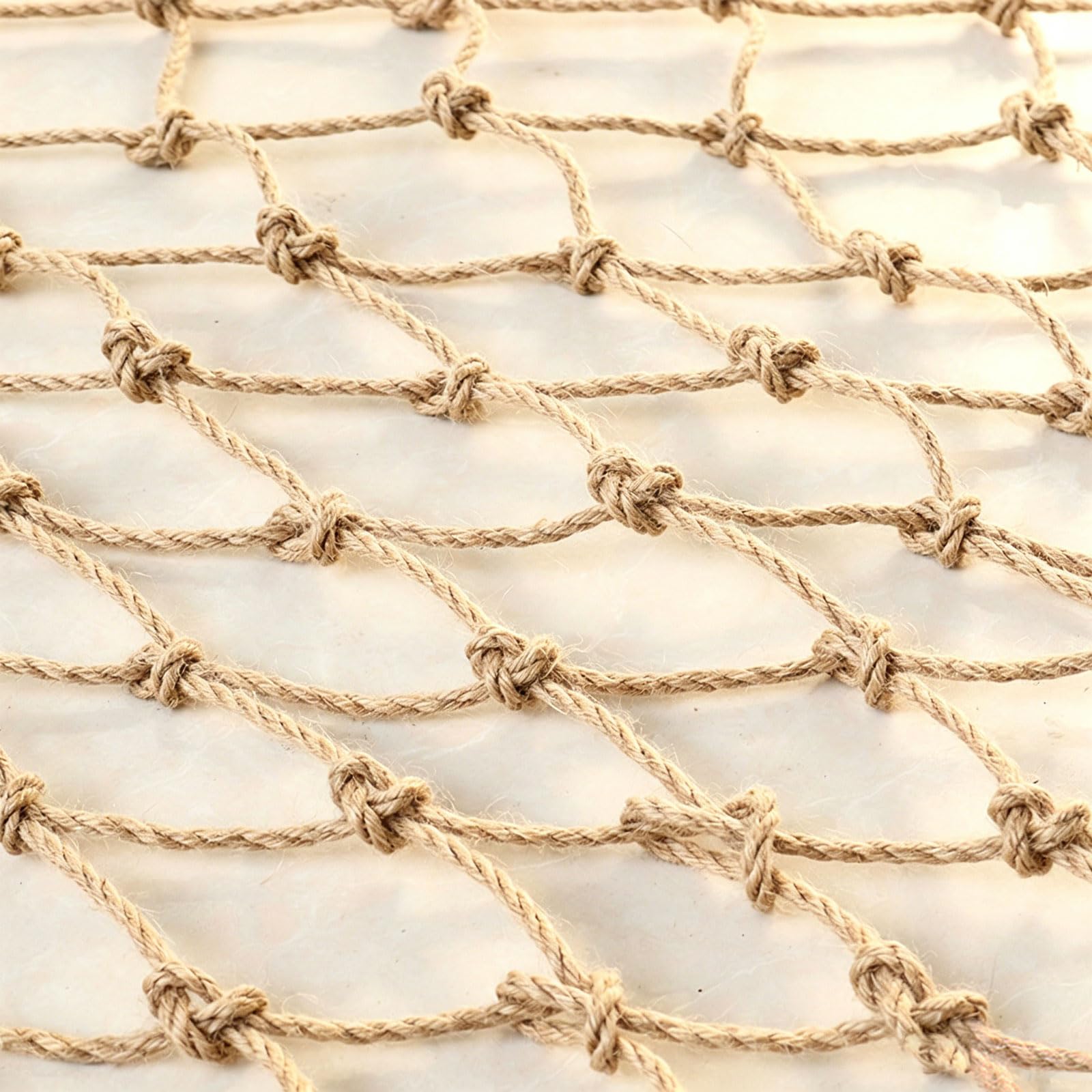 Hemp Rope Net Safety Kids for Balcony Stairs, Playground Protective Fence