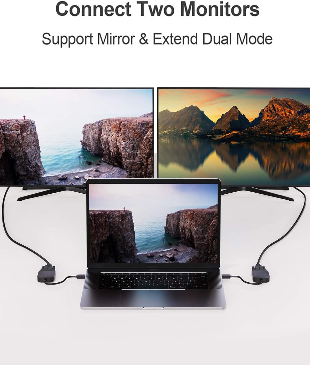 CableCreation USB C to DVI Adapter 1080P@60Hz, USB-C to DVI-D Cable Adapter Compatible with MacBook Pro/Air 2020 2019, iPad Pro 2020/2018, Surface Book 2, XPS 15 13, Galaxy S20 S10