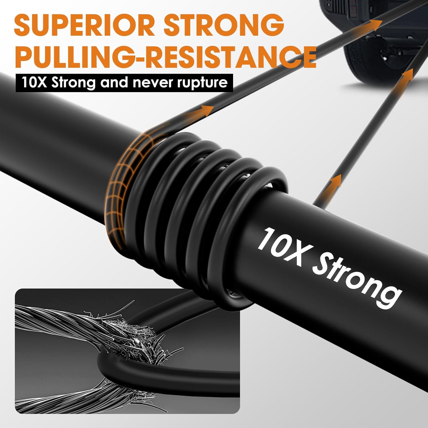 4 Way Trailer Wiring Harness 40FT Jacketed Cable, 18AWG 4 Pin Flat Trailer Extension Connector Trailer Wire 4 pin Trailer Wiring Harness, Pure Copper