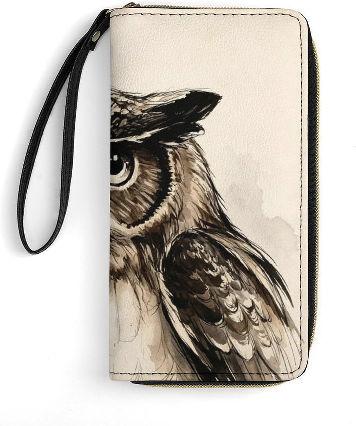 Funny Owl Card Holder Wallet Change Purse
