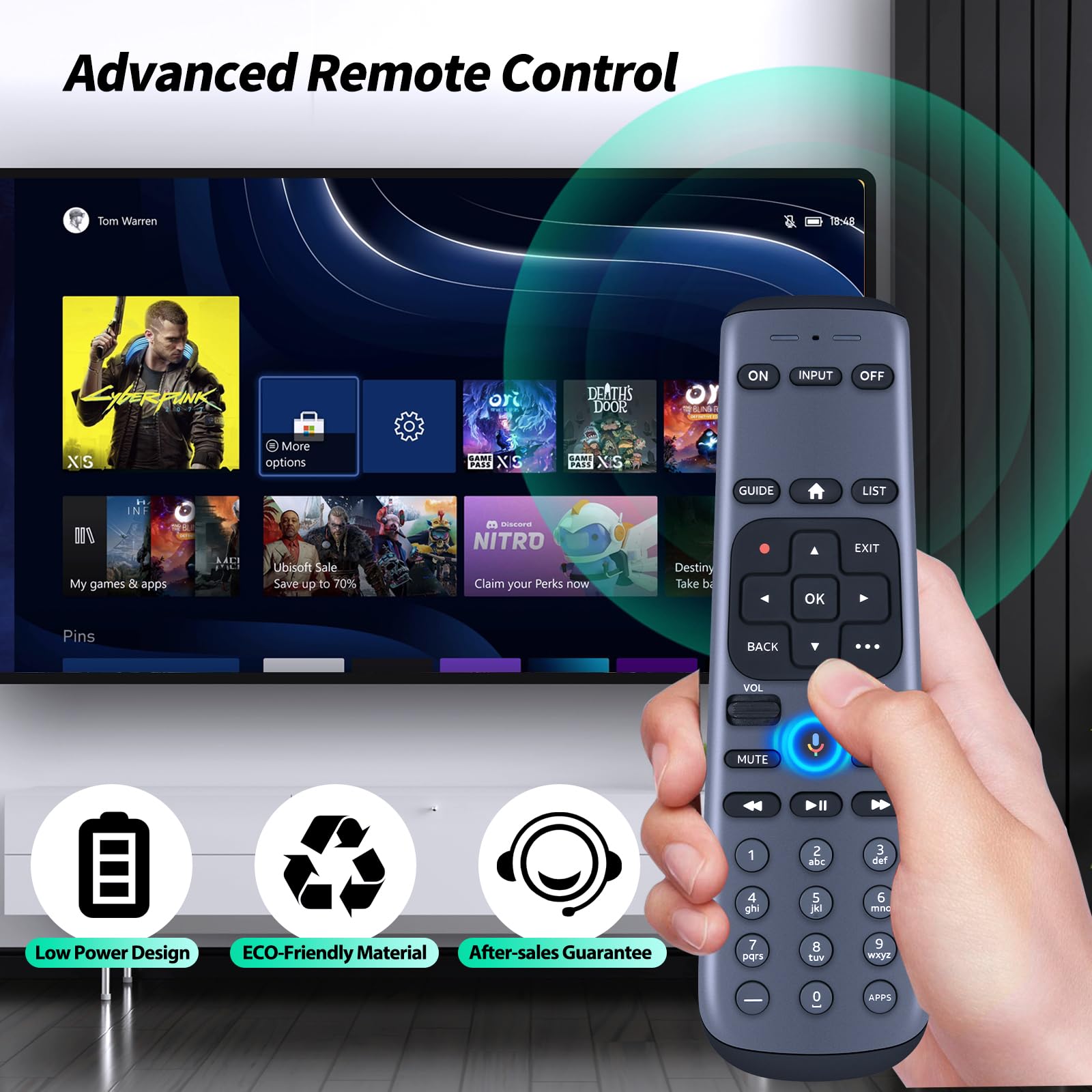 Telecomando di ricambio per AT&T DirecTV MG3-R35602 RC82V 71KW-200 e C71KW-400 Osprey RC4693701/01BR