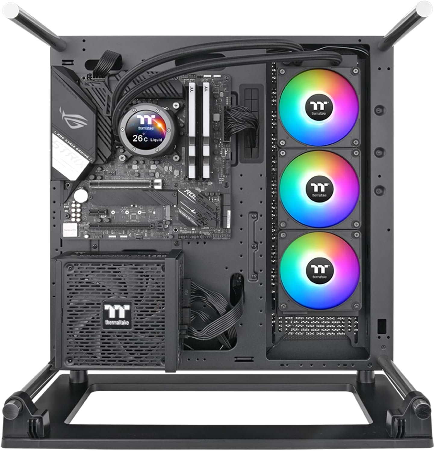 Thermaltake TH360 V2 Ultra EX ARGB AIO CPU Cooler/Water Block 2.1" LCD/Fan 120 * 3/Magnetic Quick Connection/MB ARGB Sync Control/LCD Software Control/CL-W415-PL12SW-A